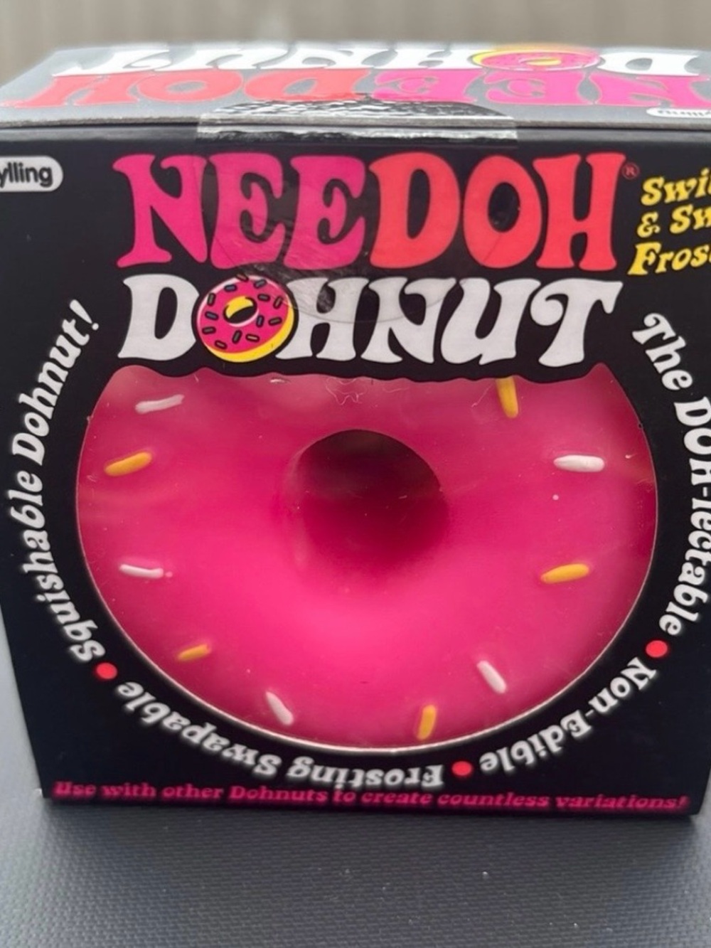 Needoh Donut Pink Squishable Toy